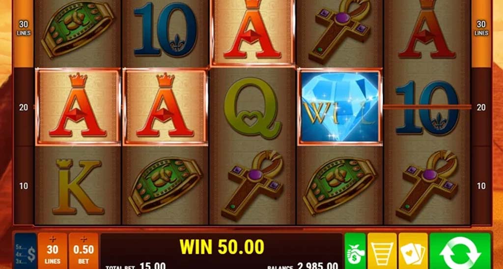 Pharaos Riches Slot Spieloberfl&auml;che